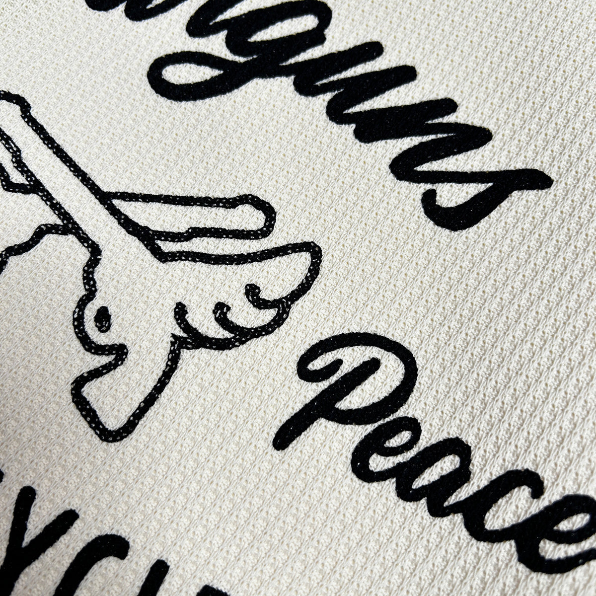 MOTOR CYCLE PRINT JERSEY T / OFF WHITE