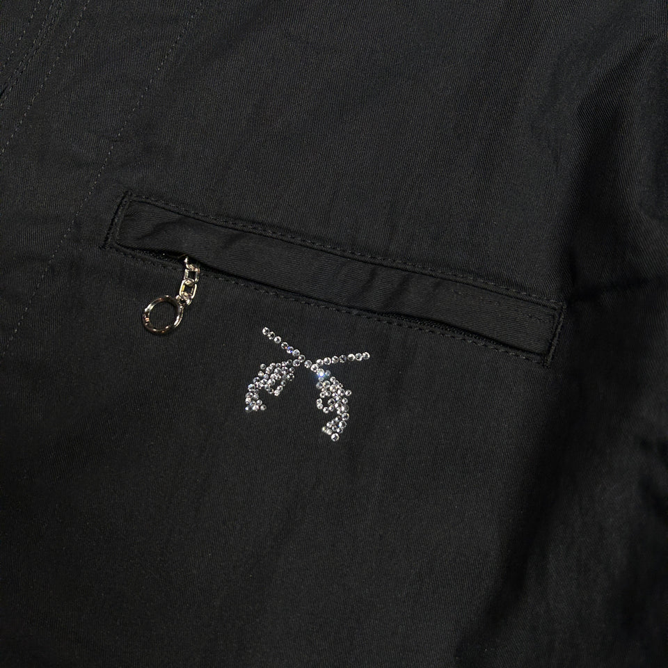 Load image into Gallery viewer, COTTON NYLON GABADINE JACKET / BLACK