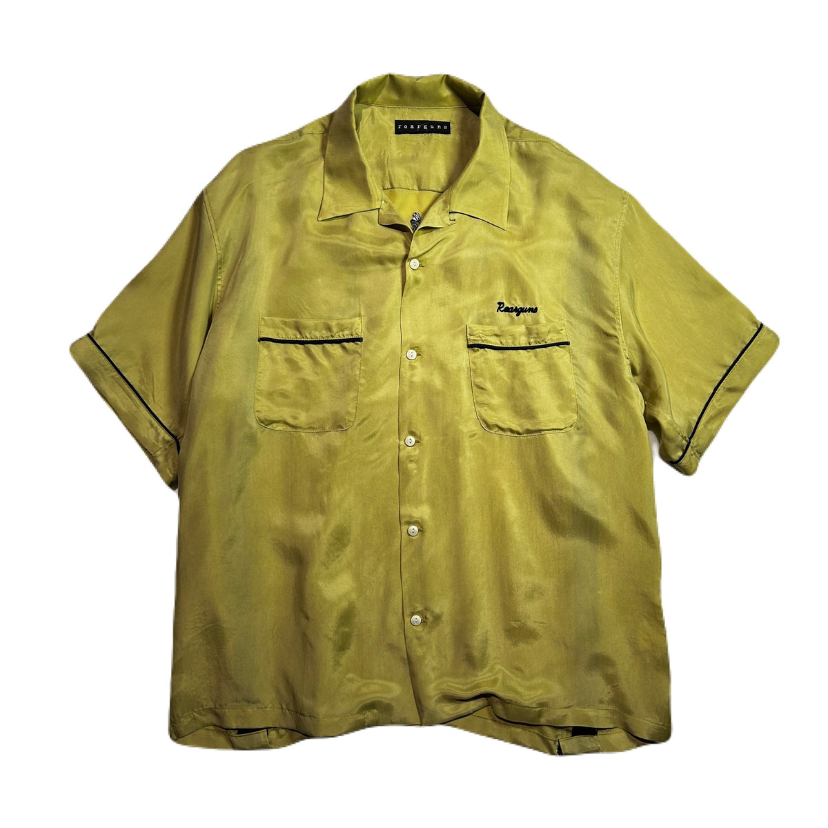 BOWLING SHIRT EMBROIDERY/ MUSTARD
