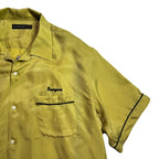 BOWLING SHIRT EMBROIDERY/ MUSTARD