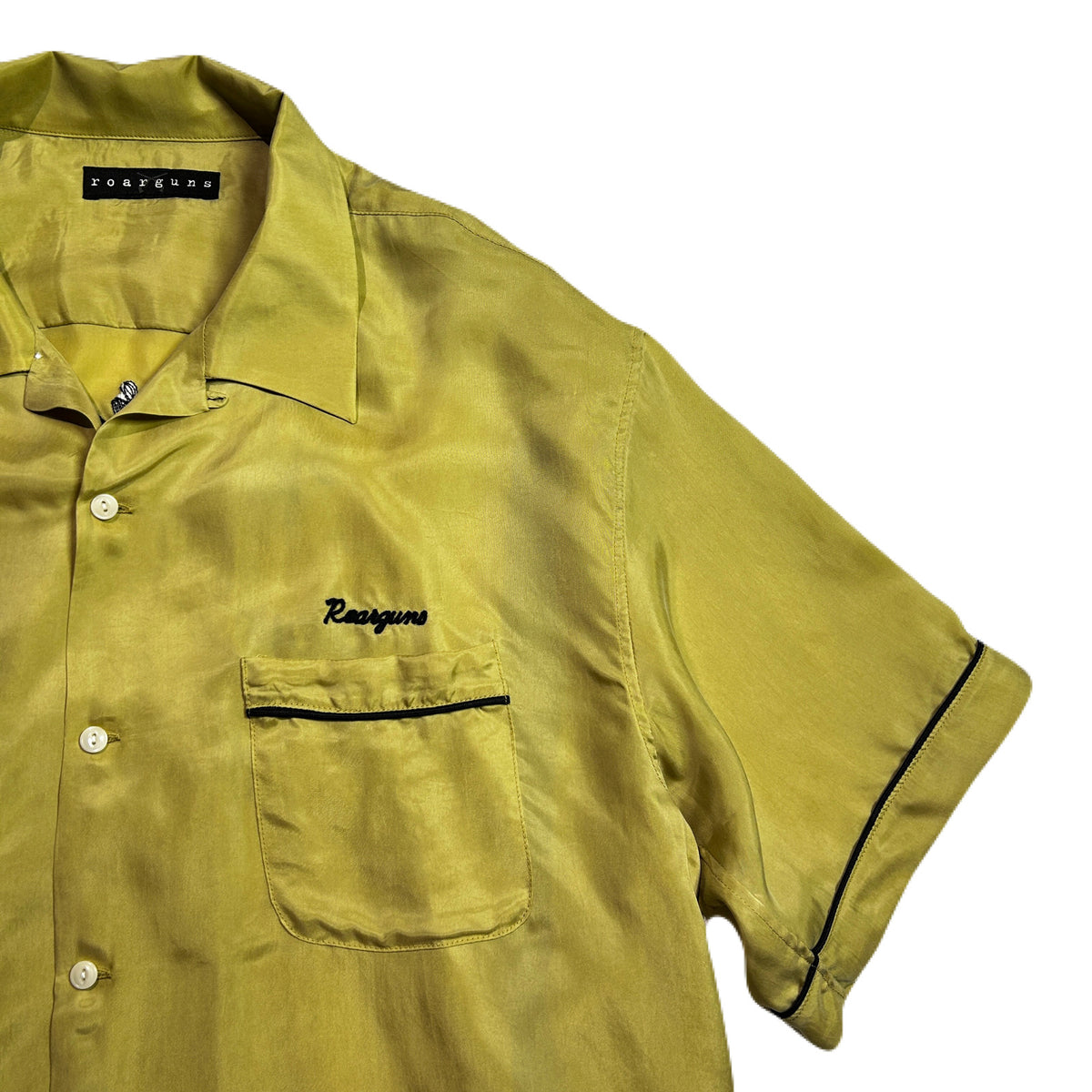 BOWLING SHIRT EMBROIDERY/ MUSTARD