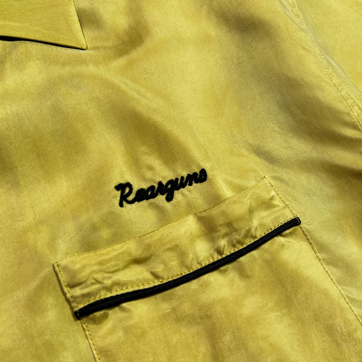 BOWLING SHIRT EMBROIDERY/ MUSTARD