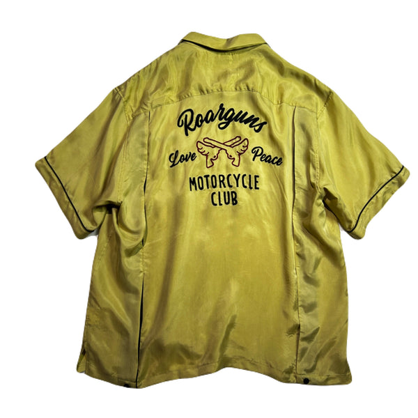 BOWLING SHIRT EMBROIDERY/ MUSTARD