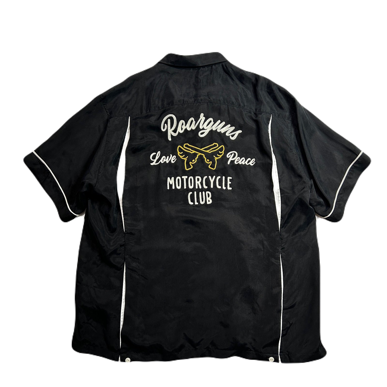 将图片加载到图库查看器，BOWLING SHIRT EMBROIDERY/ BLACK