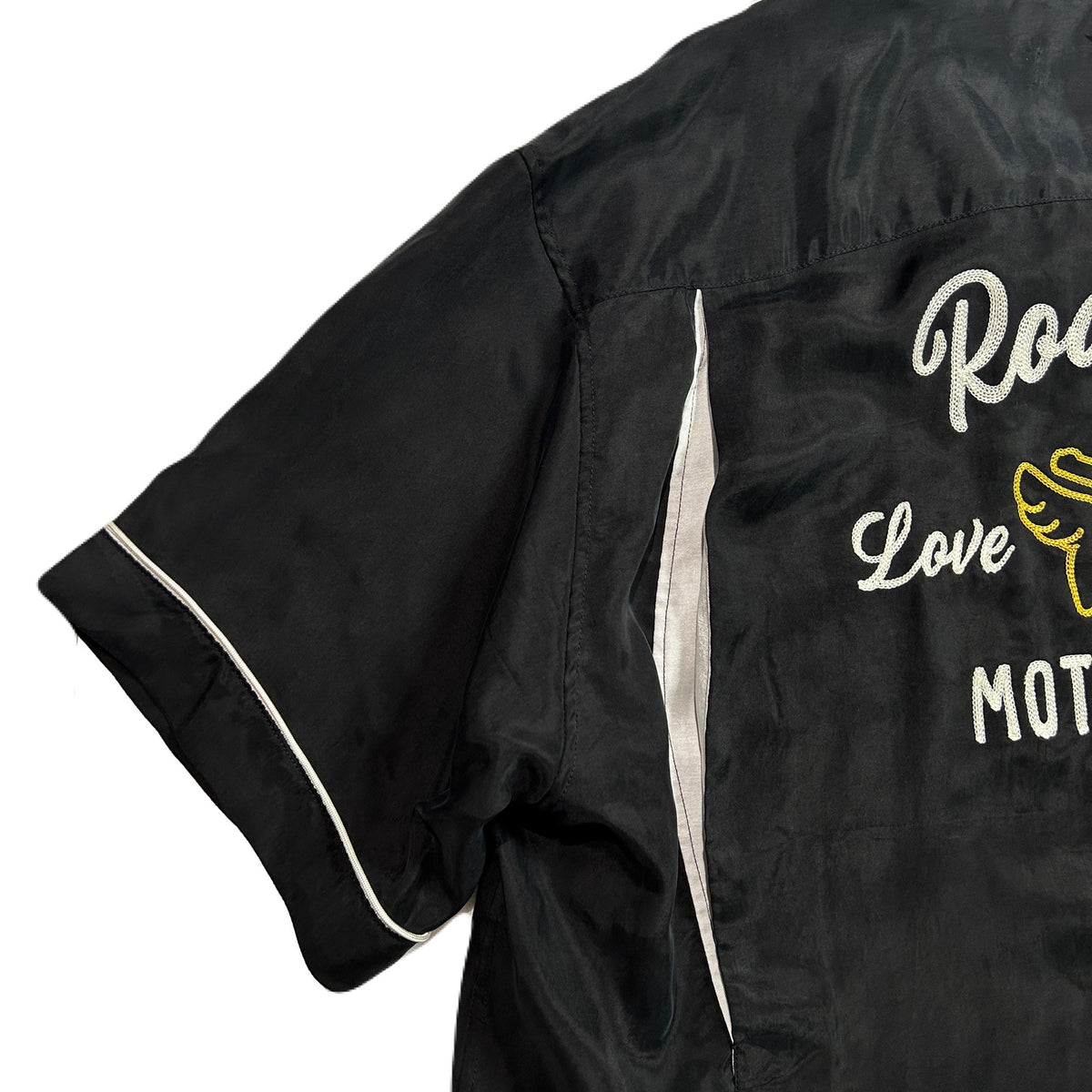 BOWLING SHIRT EMBROIDERY/ BLACK