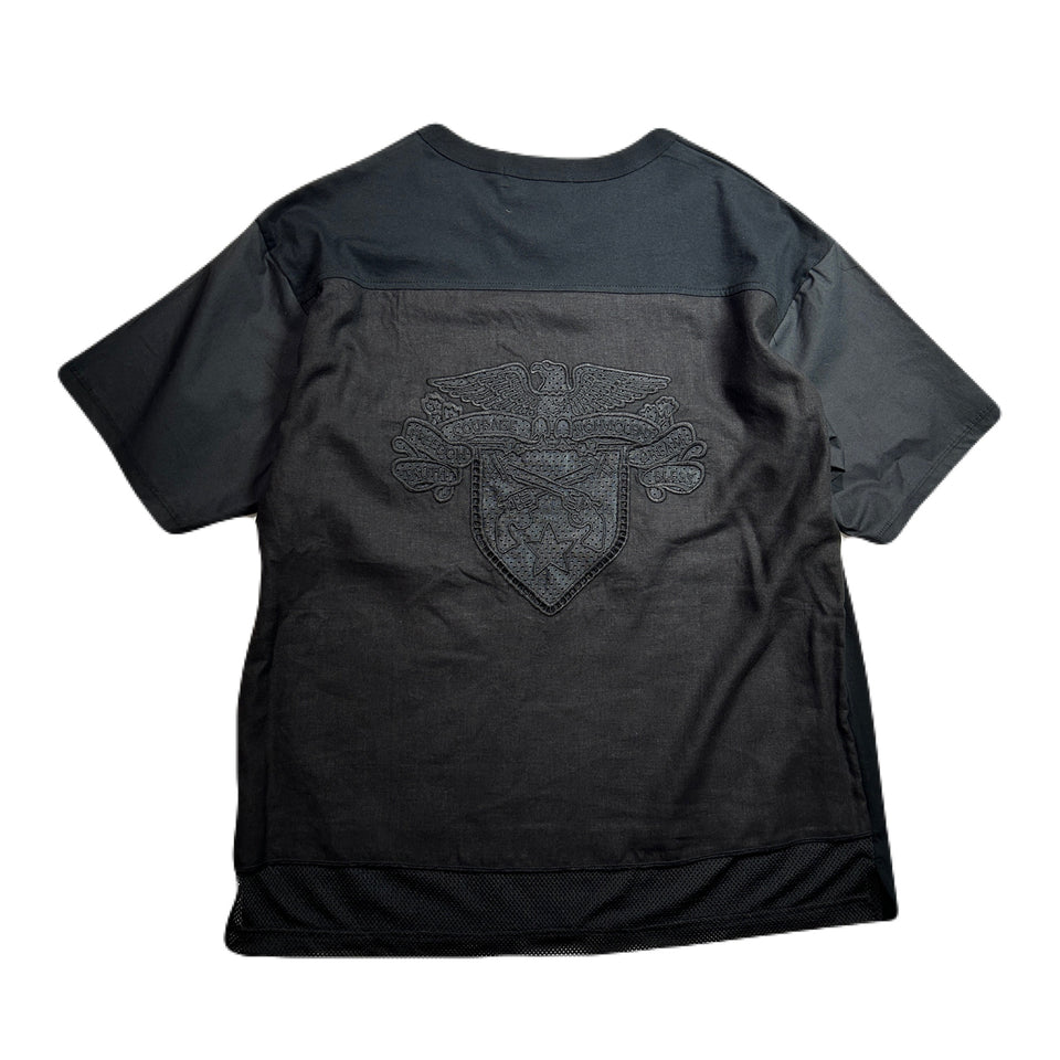 将图片加载到图库查看器，EAGLE EMBROIDERY T-SHIRT / BLACK