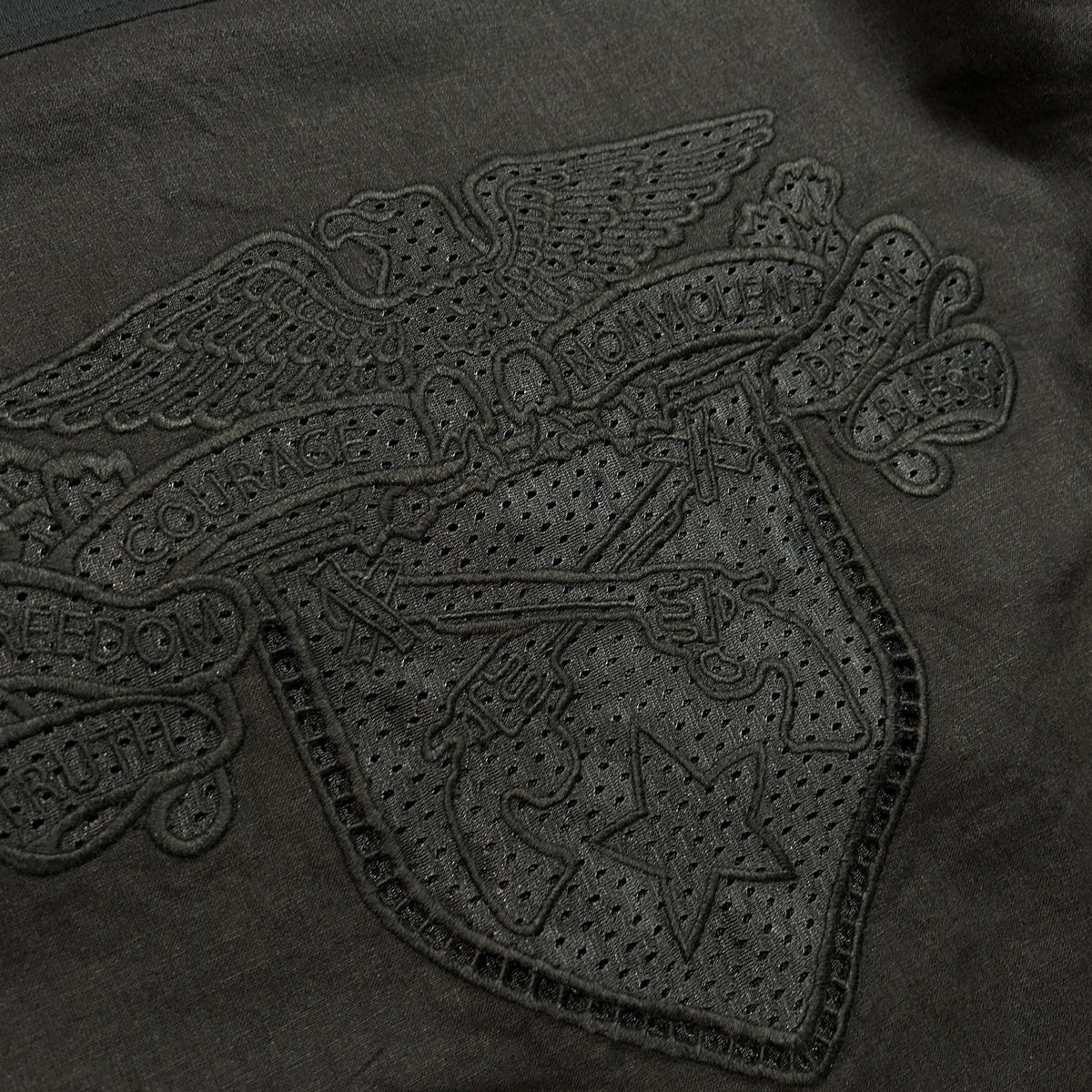 EAGLE EMBROIDERY T-SHIRT / BLACK