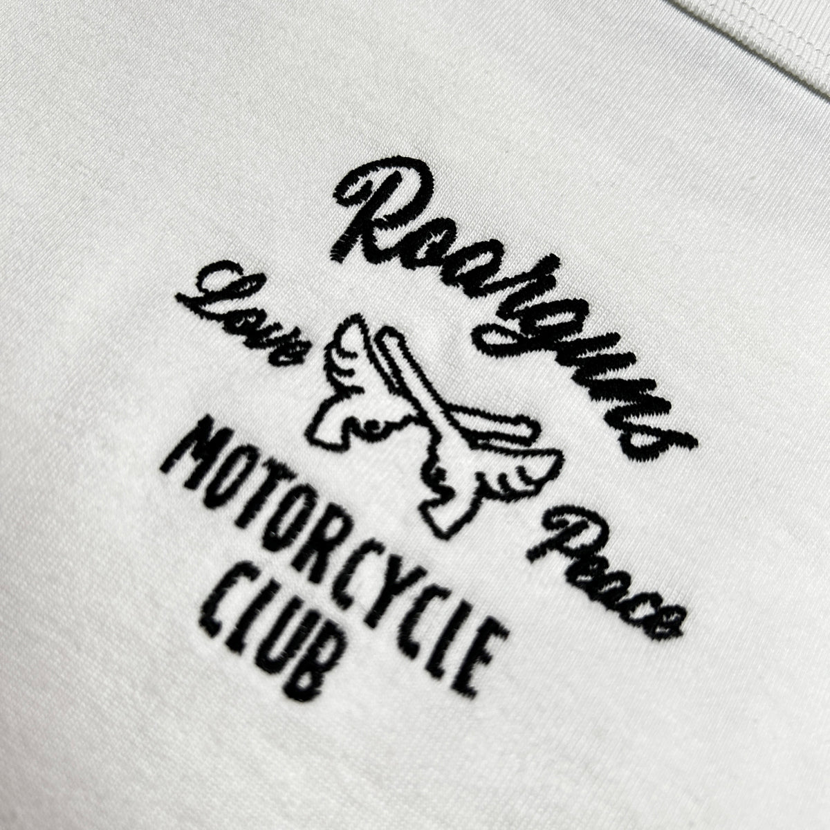 WING CROSSGUN MOTORCYCLECLUB L/S T-SHIRT / WHITE