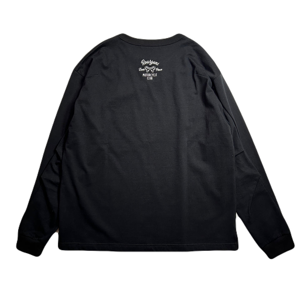 Load image into Gallery viewer, WING CROSSGUN MOTORCYCLECLUB L/S T-SHIRT / BLACK