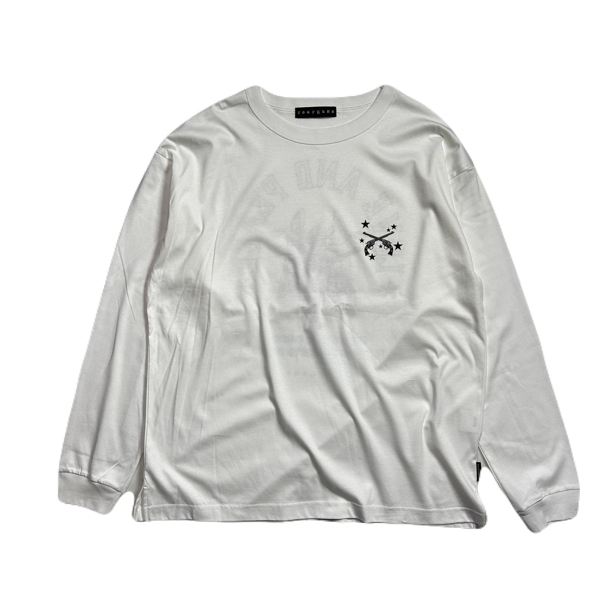 ANGEL CROSSGUN L/S T-SHIRT / WHITE