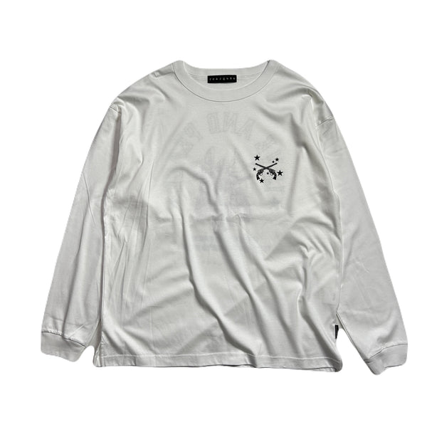 ANGEL CROSSGUN L/S T-SHIRT / WHITE