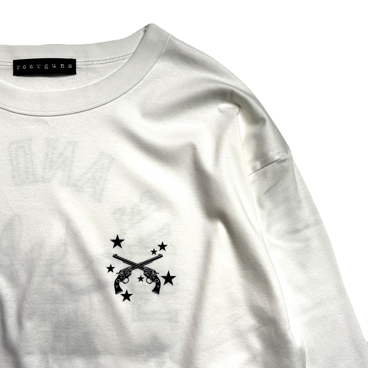 ANGEL CROSSGUN L/S T-SHIRT / WHITE