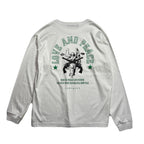 ANGEL CROSSGUN L/S T-SHIRT / WHITE