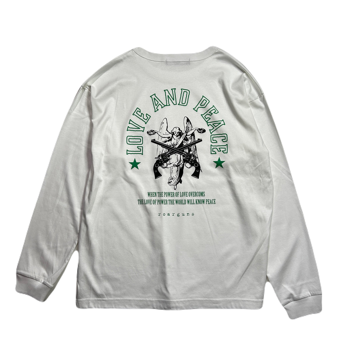 ANGEL CROSSGUN L/S T-SHIRT / WHITE
