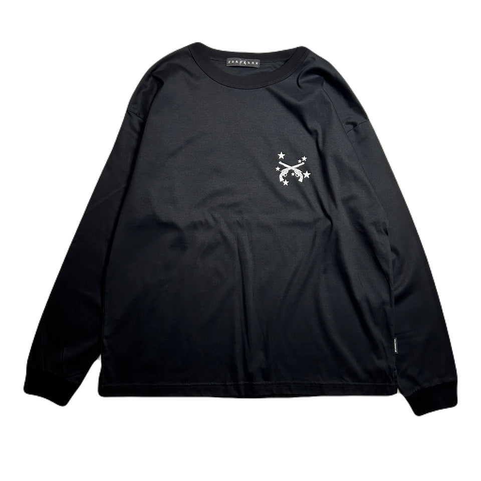 画像をギャラリービューアに読み込む, ANGEL CROSSGUN L/S T-SHIRT / BLACK