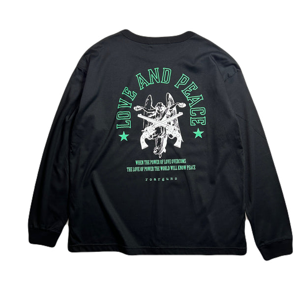 ANGEL CROSSGUN L/S T-SHIRT / BLACK