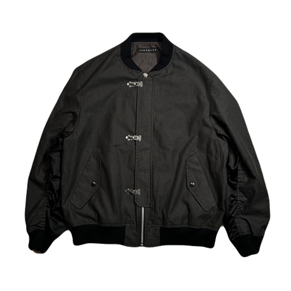 将图片加载到图库查看器，ORGANIC COTTON MA-1 CRYSTAL / C.GRAY