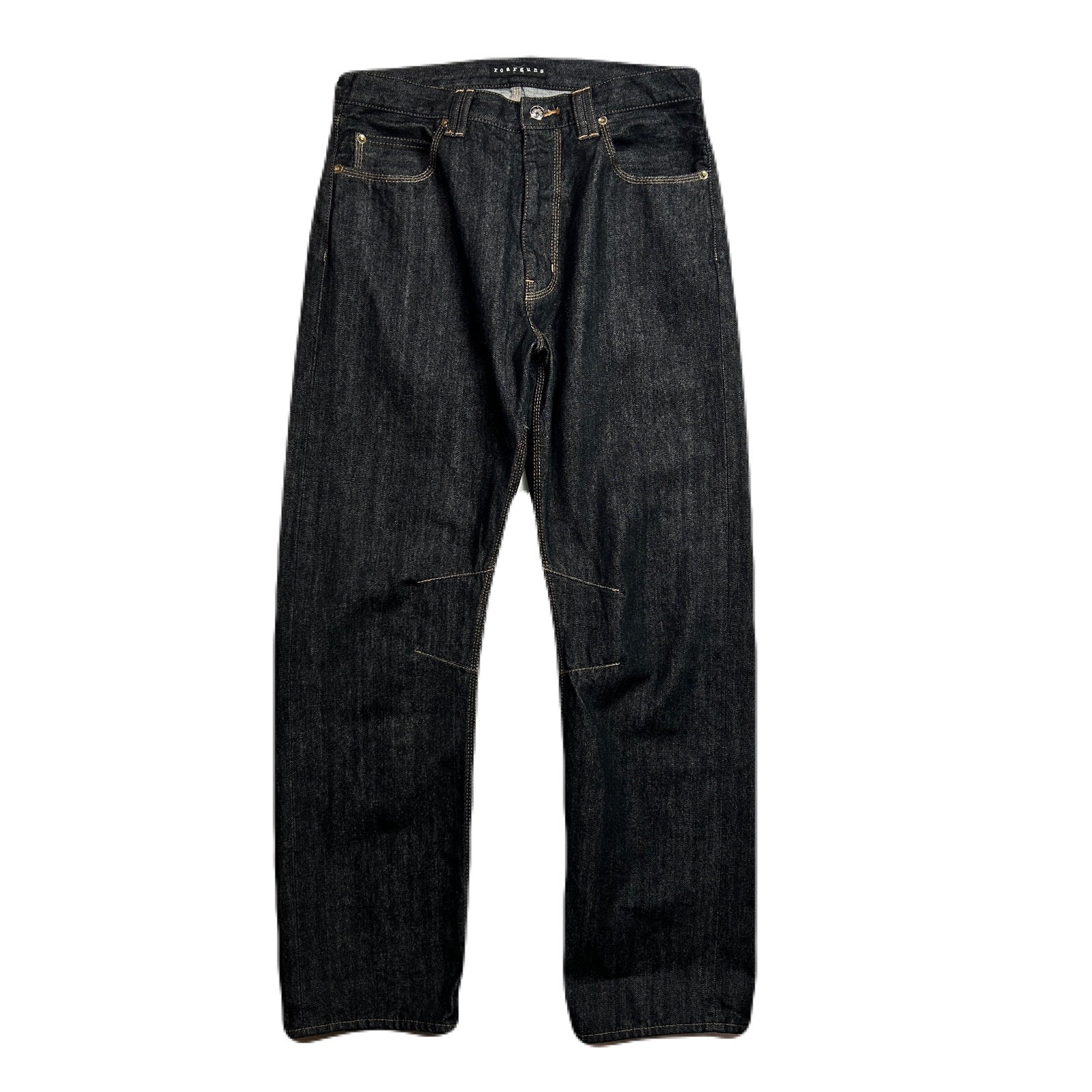 Load image into Gallery viewer, ONE WASH SELVEDGE DENIM PANTS / BLACK