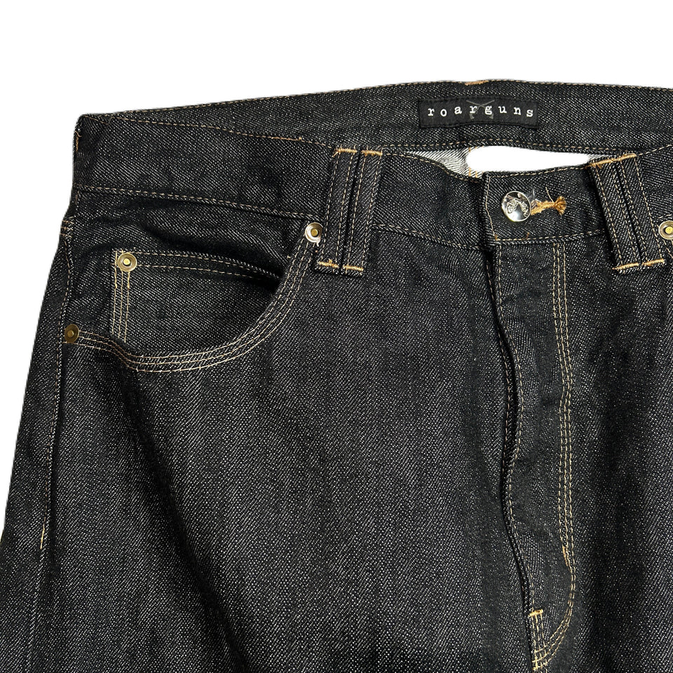 Load image into Gallery viewer, ONE WASH SELVEDGE DENIM PANTS / BLACK