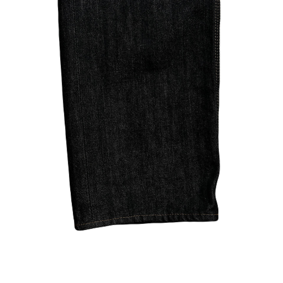 Load image into Gallery viewer, ONE WASH SELVEDGE DENIM PANTS / BLACK