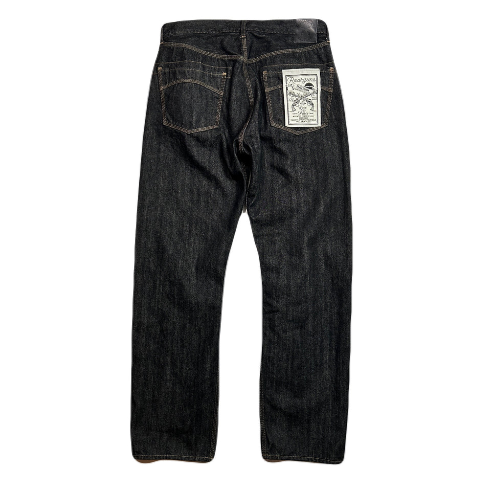 Load image into Gallery viewer, ONE WASH SELVEDGE DENIM PANTS / BLACK