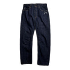ONE WASH SELVEDGE DENIM PANTS CROSSGUN / INDIGO