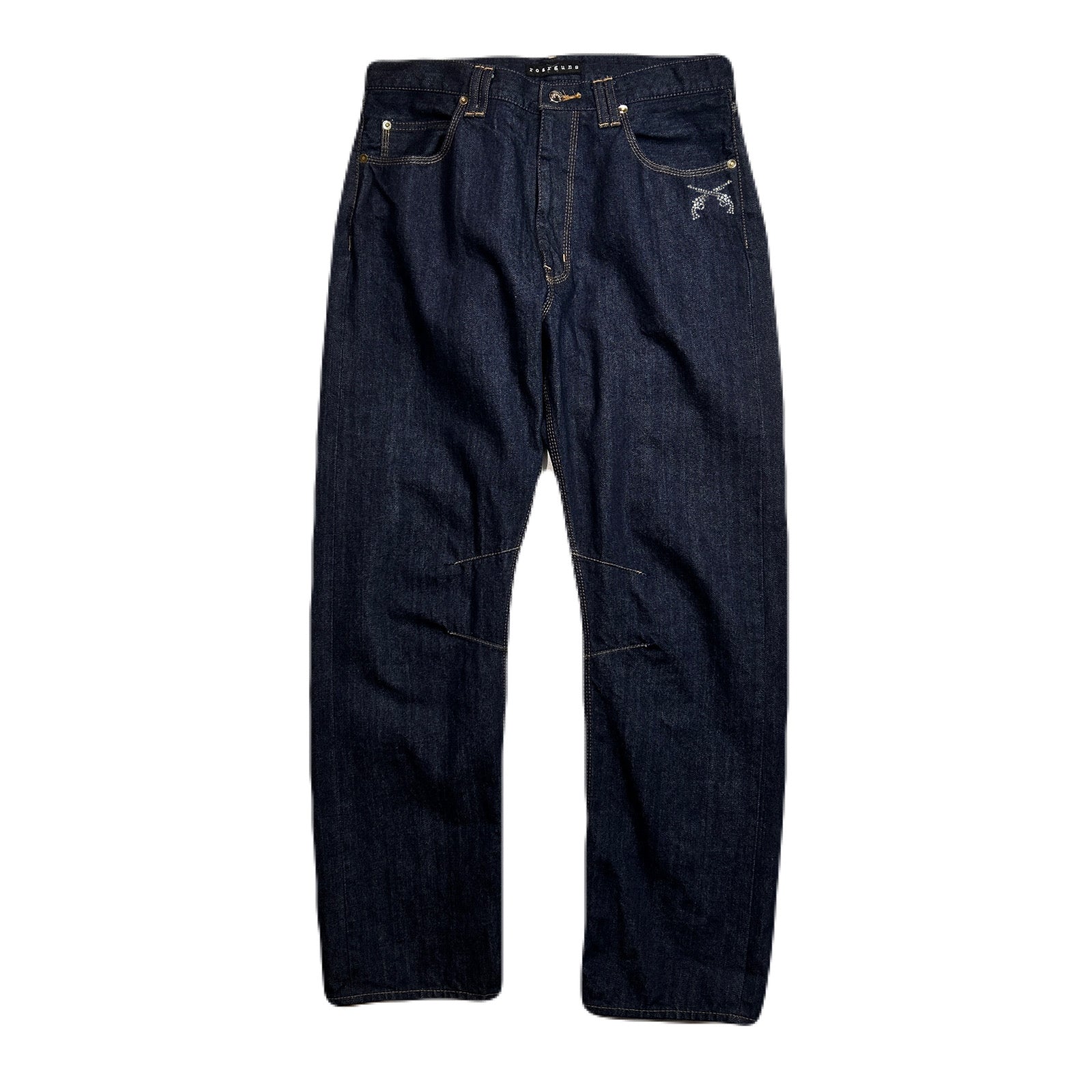 Load image into Gallery viewer, ONE WASH SELVEDGE DENIM PANTS CROSSGUN / INDIGO