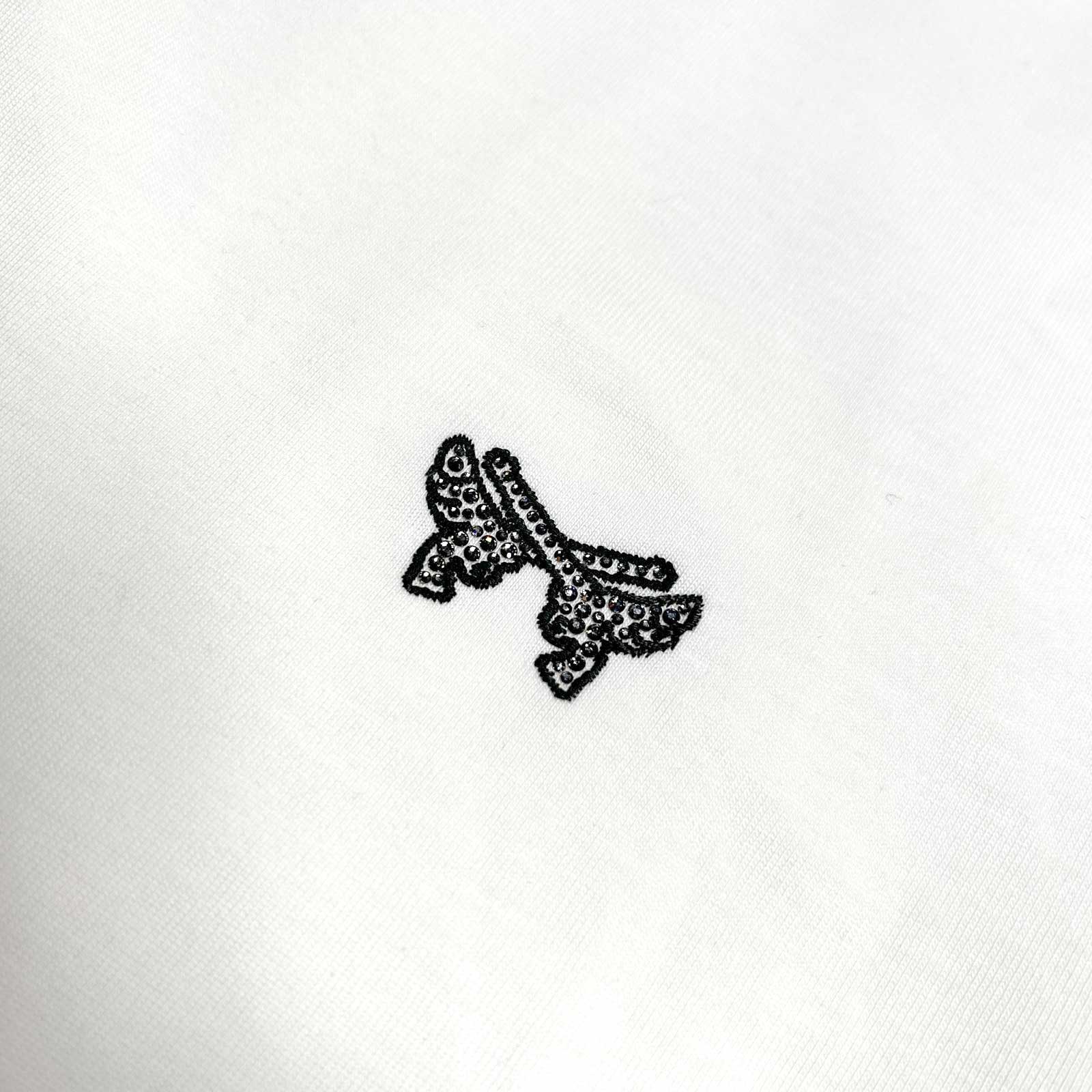 Load image into Gallery viewer, WING CROSSGUN EMBROIDERY T-SHIRT / WHITE