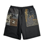 PATCH WORK REMAKE SHORTS / BLACK
