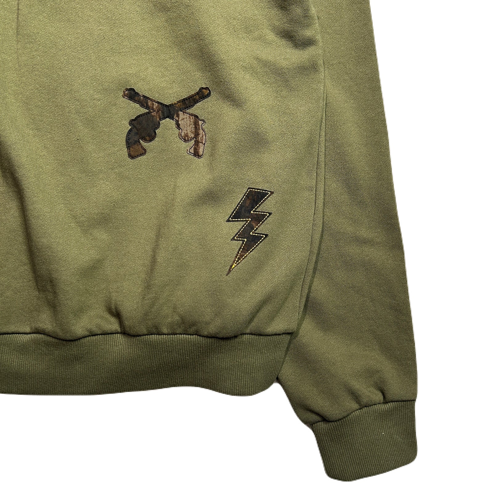 Load image into Gallery viewer, PATCH WORK REMAKE HOODIE / KHAKI