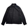 COTTON HEMP EAGLE EMBLEM SHIRT / BLACK*BLACK
