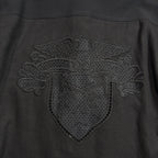 COTTON HEMP EAGLE EMBLEM SHIRT / BLACK*BLACK