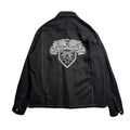 COTTON HEMP EAGLE EMBLEM SHIRT / BLACK*WHITE