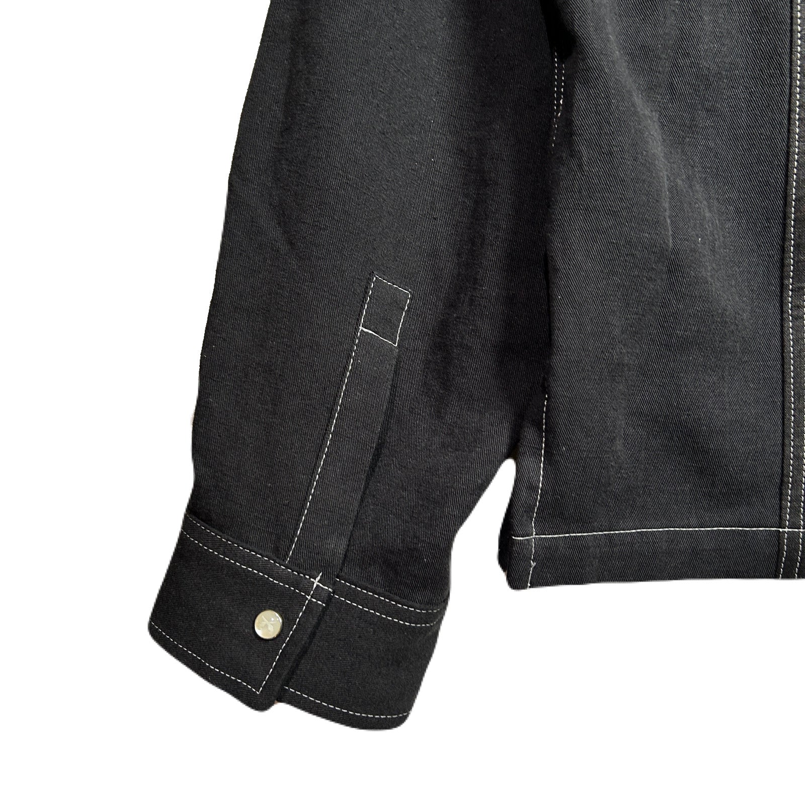 Load image into Gallery viewer, COTTON HEMP EAGLE EMBLEM SHIRT / BLACK*WHITE