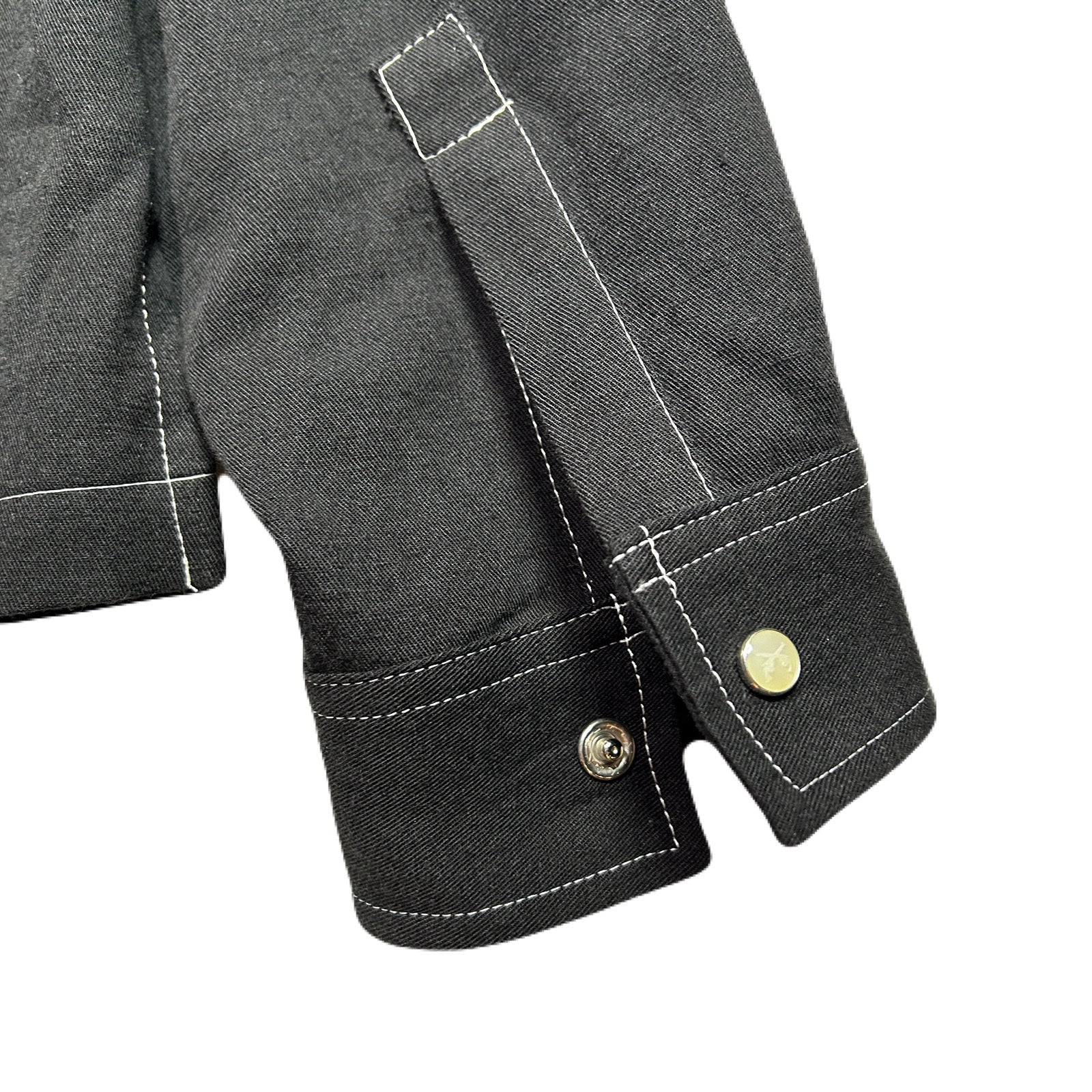 Load image into Gallery viewer, COTTON HEMP EAGLE EMBLEM SHIRT / BLACK*WHITE