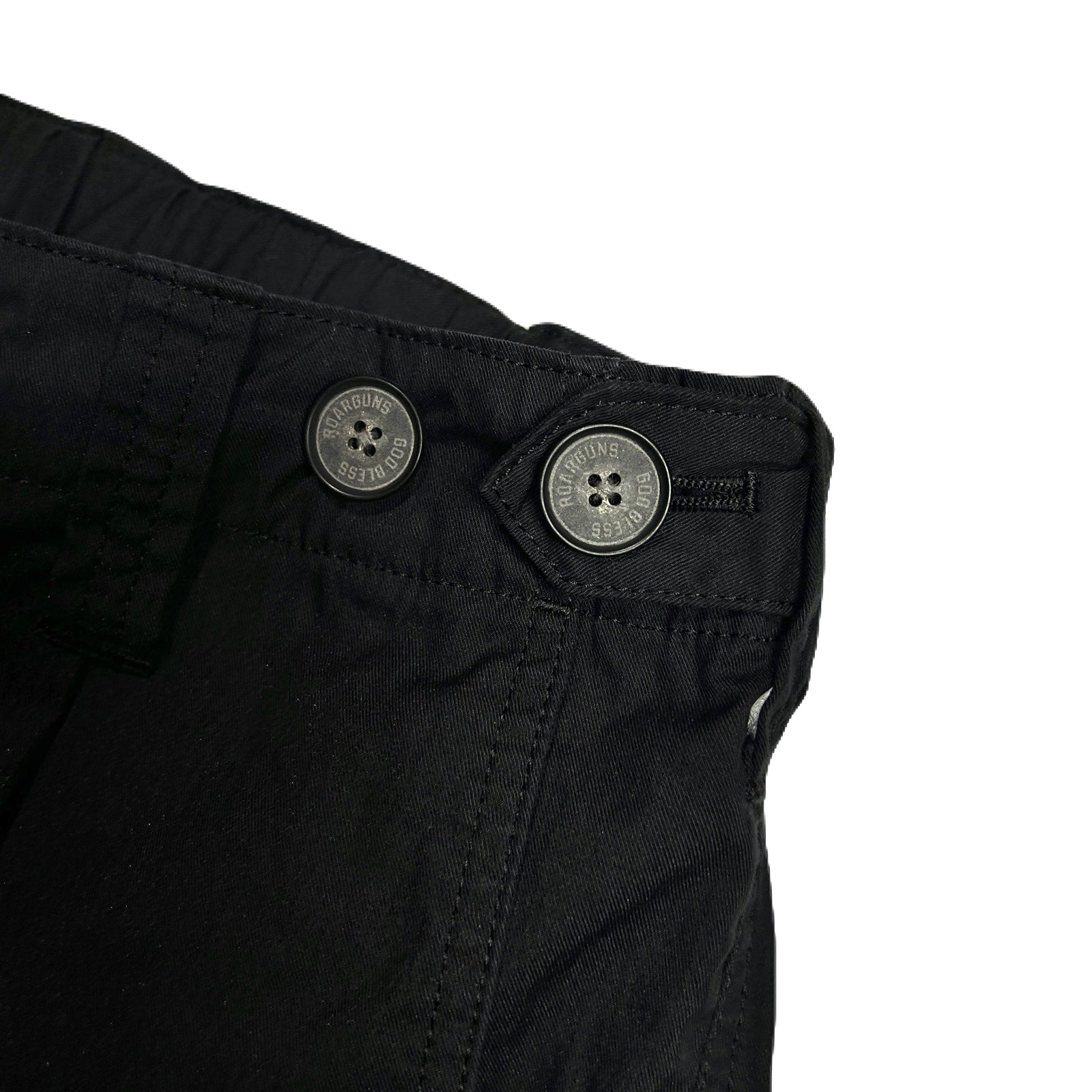 画像をギャラリービューアに読み込む, COTTON NYLON GABADINE TUCK PANTS / BLACK