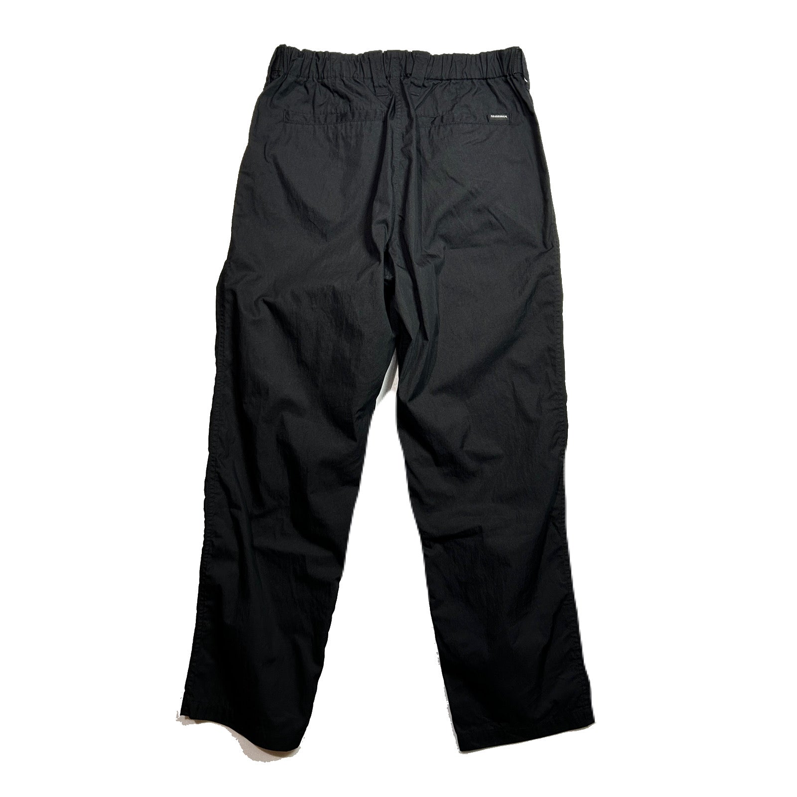 画像をギャラリービューアに読み込む, COTTON NYLON GABADINE TUCK PANTS / BLACK