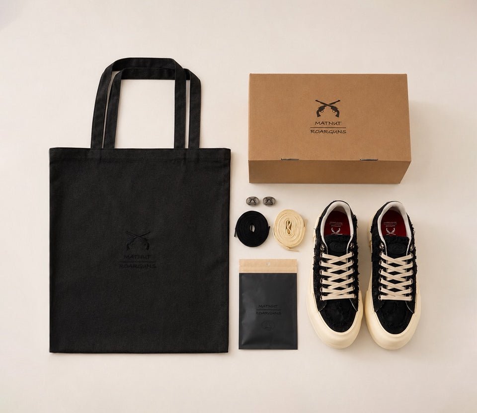 将图片加载到图库查看器，MATNUT x roarguns SNEAKERS / BLACK*WHITE
