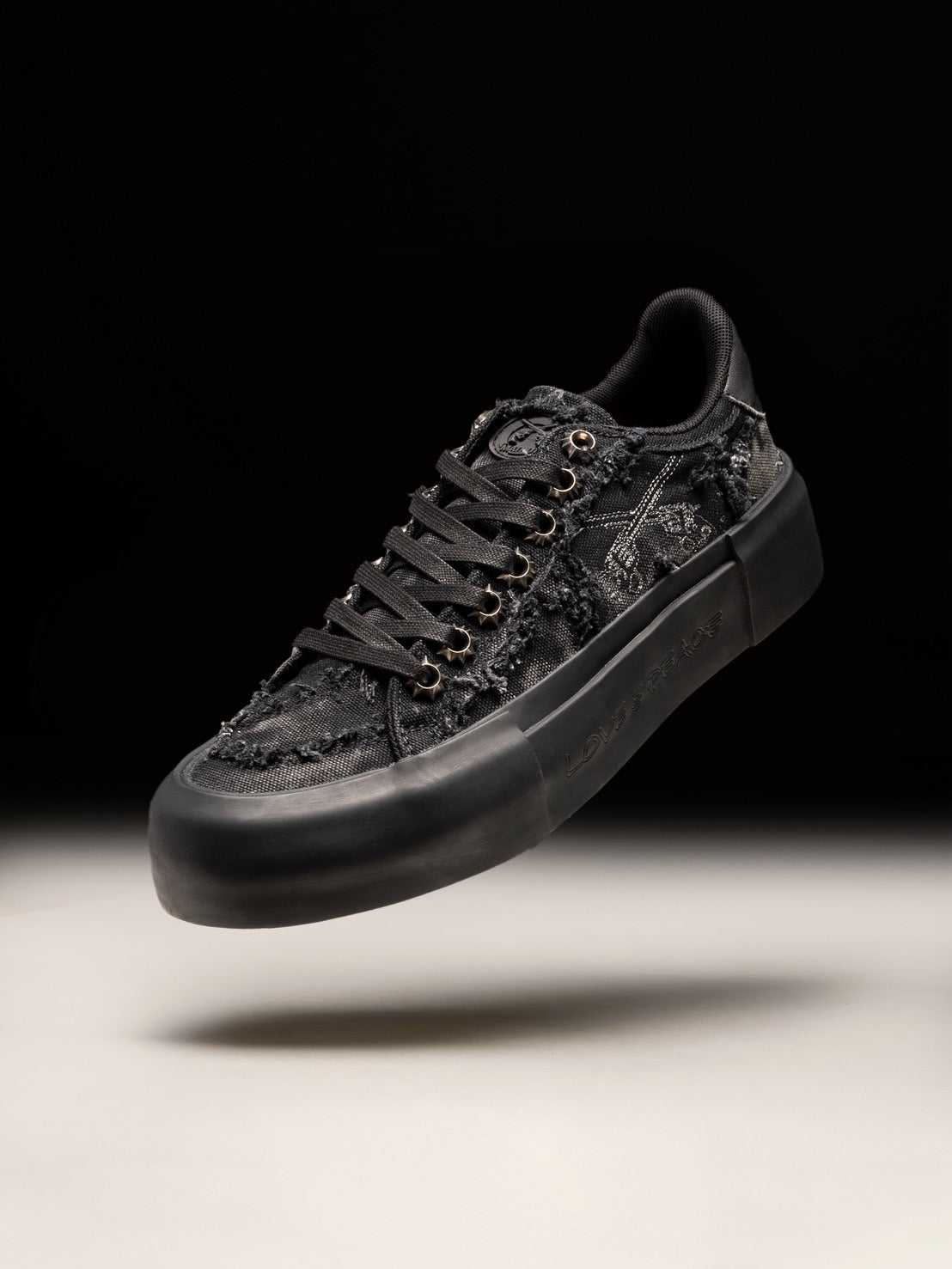 将图片加载到图库查看器，MATNUT x roarguns SNEAKERS / BLACK*BLACK