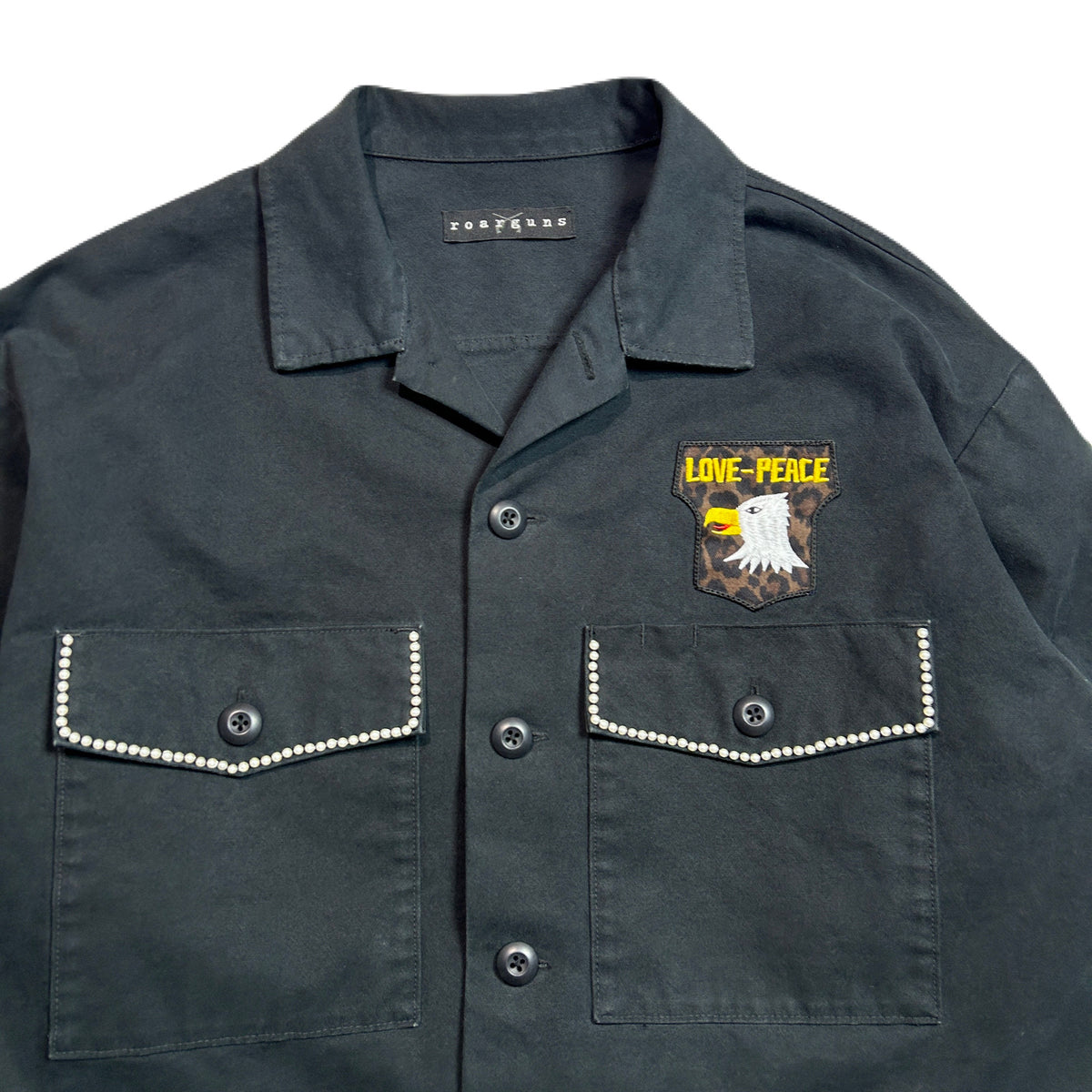 DUCK MILITARY SHIRT JACKET / BLACK