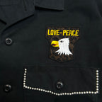 DUCK MILITARY SHIRT JACKET / BLACK