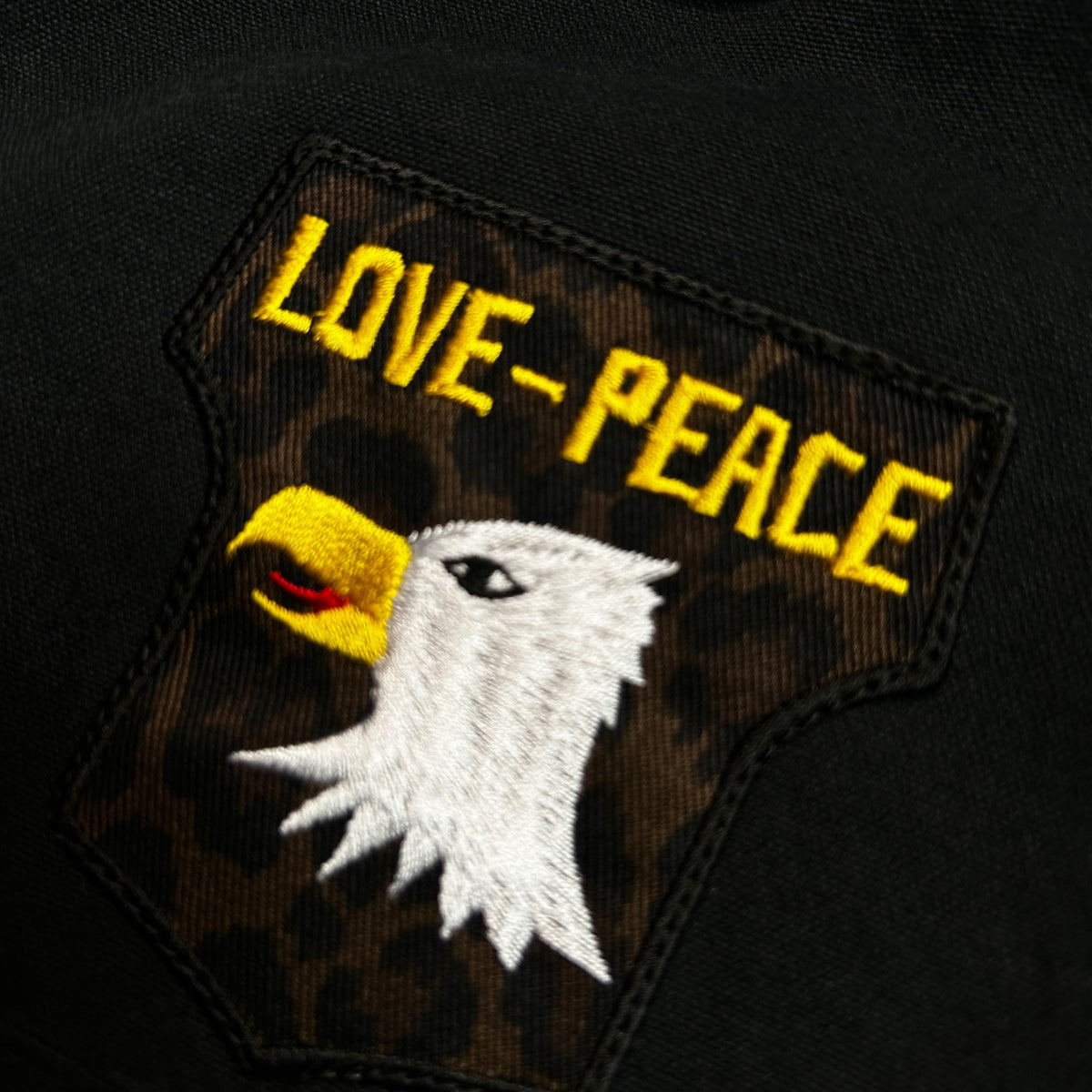 DUCK MILITARY SHIRT JACKET / BLACK