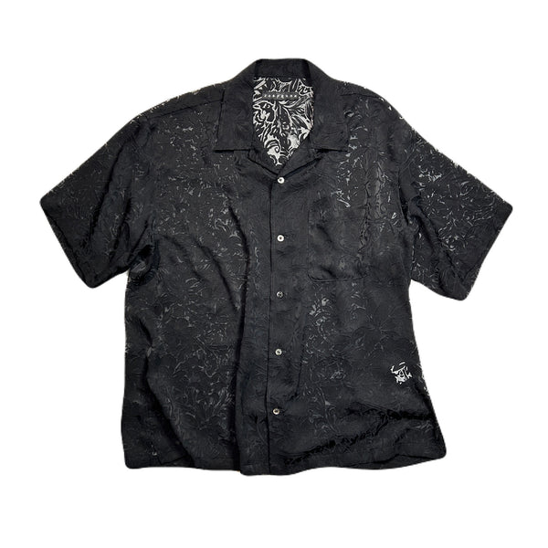 FLOWER OPAL SHIRT / BLACK