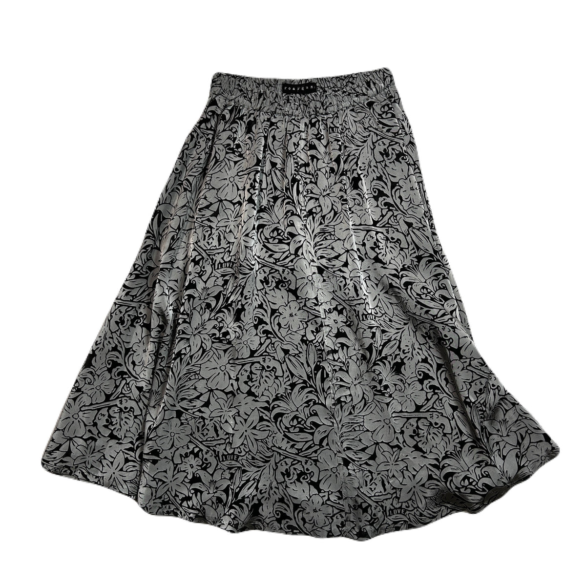 WOMENS FLOWER OPAL SKIRT / GRAY