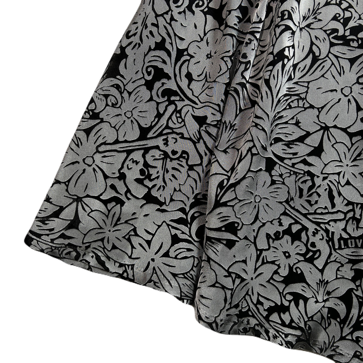 WOMENS FLOWER OPAL SKIRT / GRAY