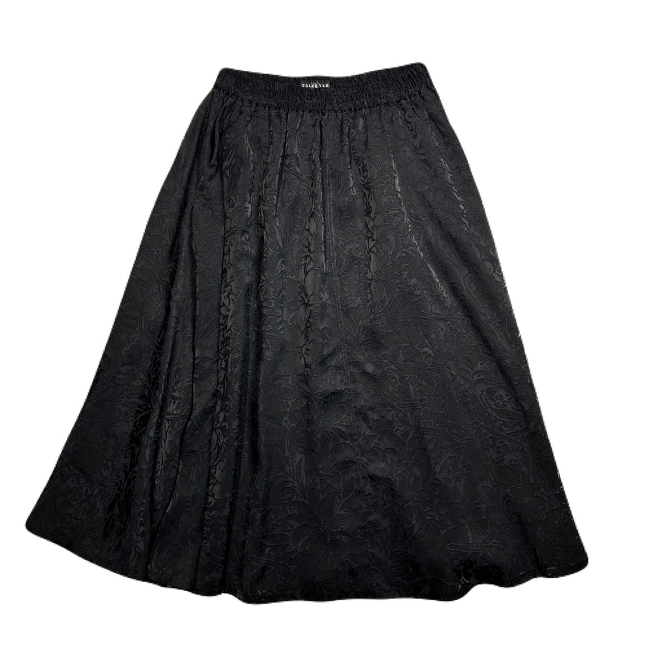 画像をギャラリービューアに読み込む, WOMENS FLOWER OPAL SKIRT / BLACK