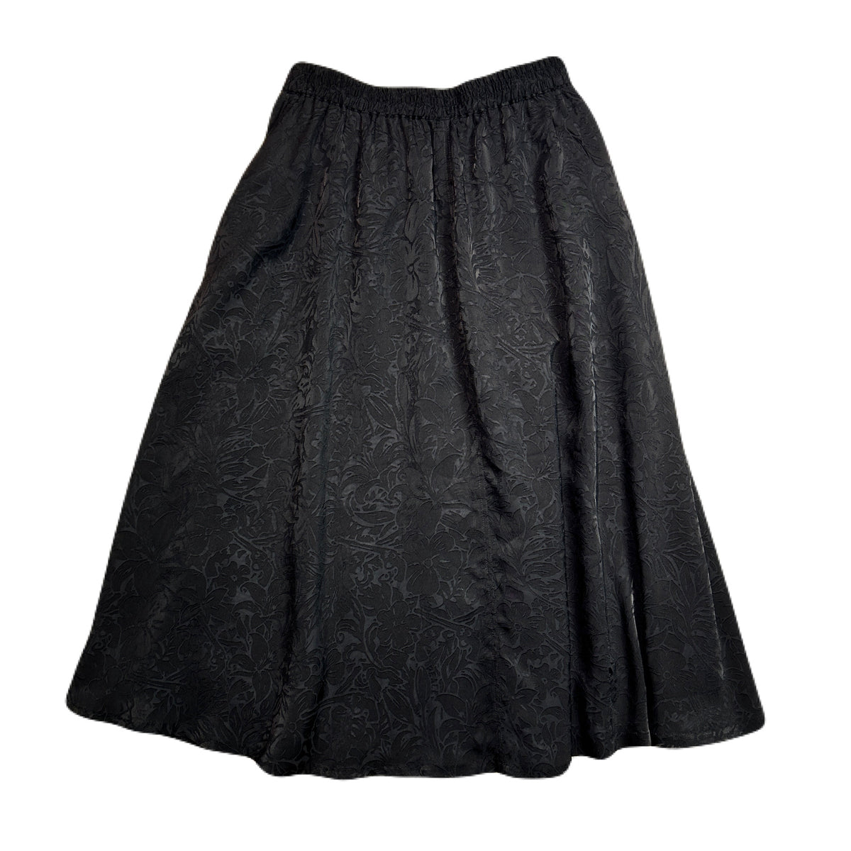 WOMENS FLOWER OPAL SKIRT / BLACK