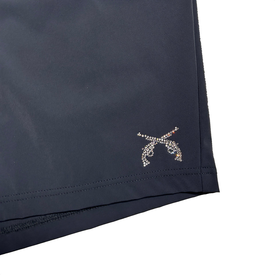 将图片加载到图库查看器，CORDURA SHORTS SWAROVSKI  / BLACK