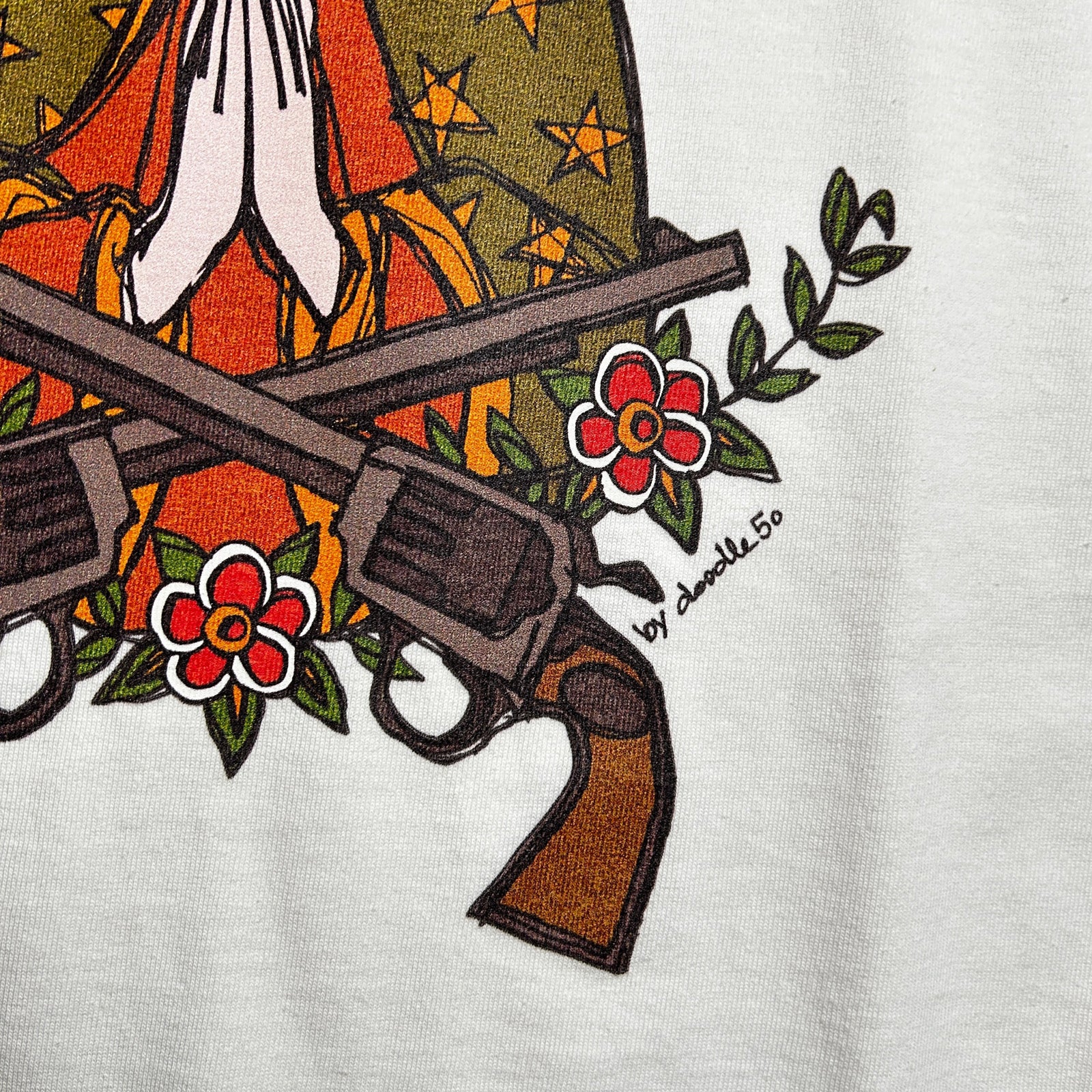 将图片加载到图库查看器，MARIA CROSSGUN T-SHIRT / WHITE