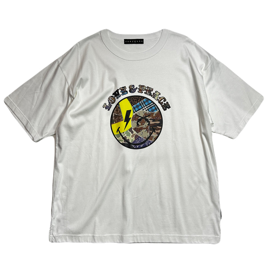 画像をギャラリービューアに読み込む, PATCHWORK SMILE T-SHIRT / WHITE